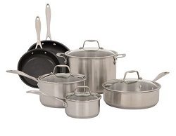 American Kitchen 10-Piece Stainless Steel Cookware Set